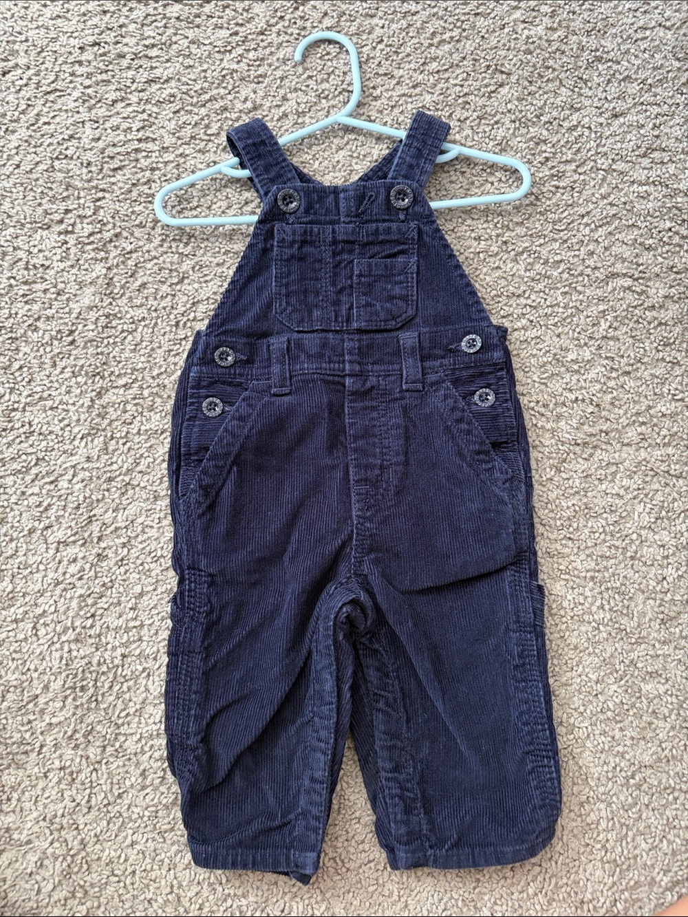 GAP Navy Blue Corduroy Overalls for Kids